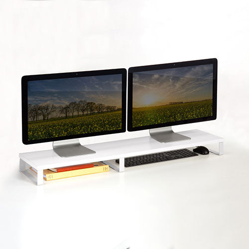 サンワサプライ 木製机上ラック W1000 ホワイト MR-LC314W