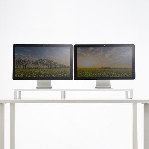サンワサプライ 木製机上ラック W1000 ホワイト MR-LC314W