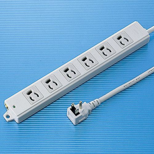 サンワサプライ 工事物件タップ(6個口・3m) TAP-KE6L-3