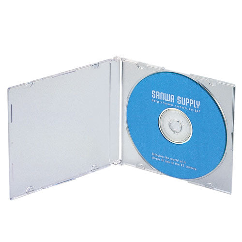 サンワサプライ Blu-ray・DVD・CDケース(スリムタイプ・50枚セット・クリア) FCD-PU50CLN2