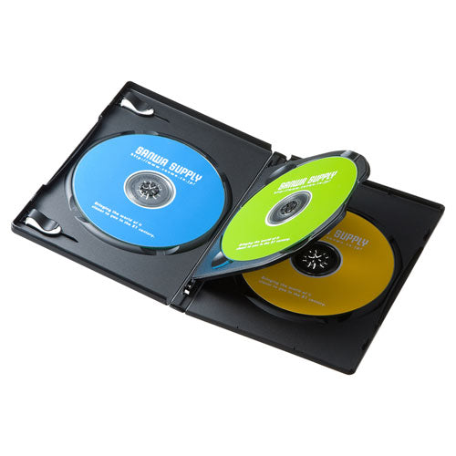 サンワサプライ DVDトールケース(3枚収納・10枚セット・ブラック) DVD-TN3-10BKN