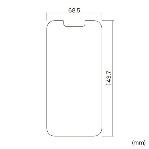 サンワサプライ iPhone 13/13 Pro用液晶保護指紋防止光沢フィルム PDA-FIPH21PFP