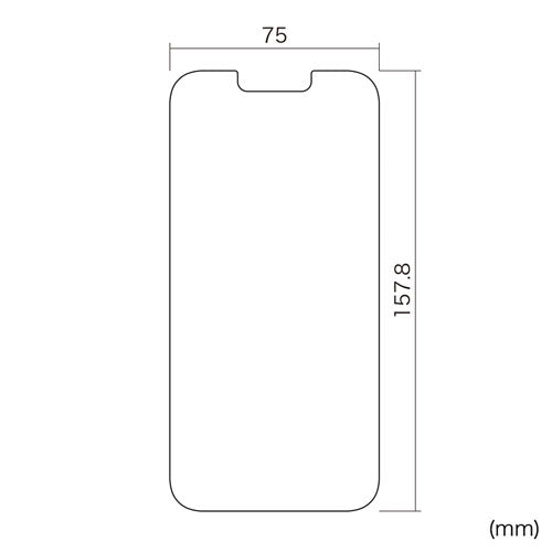 サンワサプライ iPhone 13 Pro MAX用液晶保護指紋防止光沢フィルム PDA-FIPH21PMFP