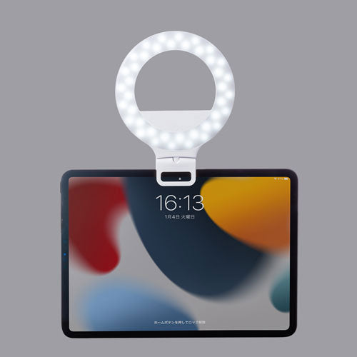 サンワサプライ LEDリングライト　(クリップタイプ) LED-CLP2UW