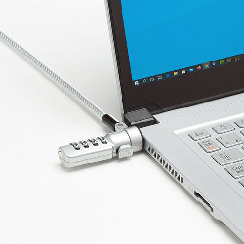サンワサプライ スロット標準&nano対応セキュリティワイヤー(ダイヤル錠) SL-92