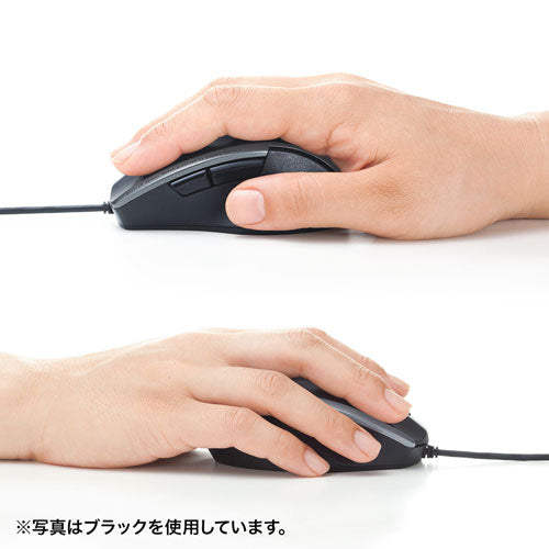 サンワサプライ 静音有線ブルーLEDマウス(5ボタン) MA-BL168R