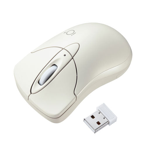 サンワサプライ 静音ワイヤレスブルーLEDマウス ”イオプラス” MA-IPWBS302IV