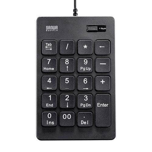 サンワサプライ 抗菌テンキー NT-25UBK