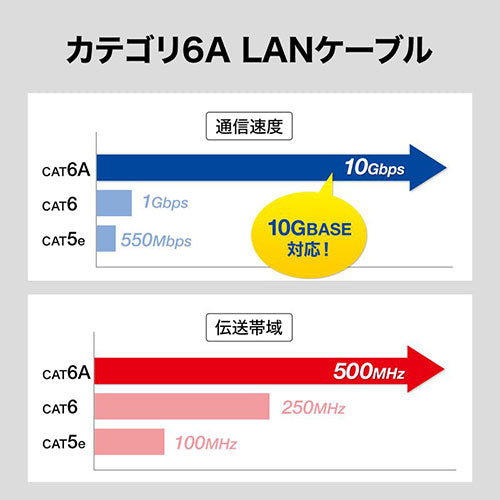 サンワサプライ カテゴリ6A屋外用LANケーブル KB-T6AAD-80BK