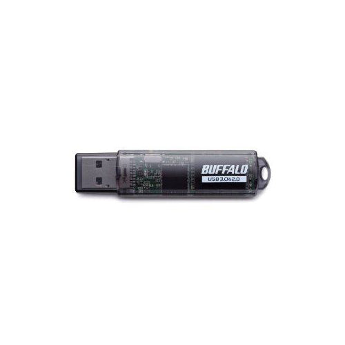 BUFFALO バッファロー USBメモリ USB3.0対応「ライトプロテクト機能」搭載モデル RUF3-C64GA-BK RUF3-C64GABK