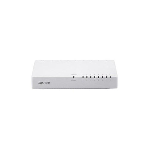 BUFFALO バッファロー 10/100Mbps対応スイッチングHub プラスチック筐体/電源外付けモデル(8ポート) ブラック LSW4-TX-8EP/WHD
