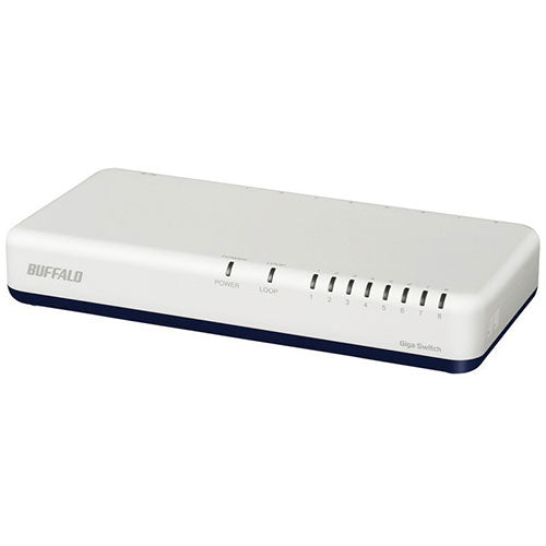 BUFFALO バッファロー Giga対応 スイッチングハブ 8ポート ホワイト LSW6-GT-8NP/WH