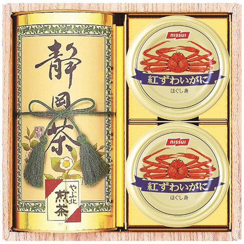 和彩撰 静岡茶・かに缶詰合せ 2821-022