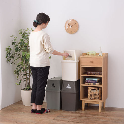 東谷 スタッキングペール30L スリム ホワイト LFS-760WH