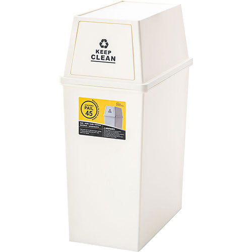 東谷 スタッキングペール45L スリム ホワイト LFS-761WH