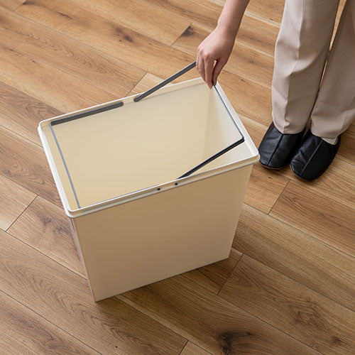 東谷 スタッキングペール45L スリム ホワイト LFS-761WH