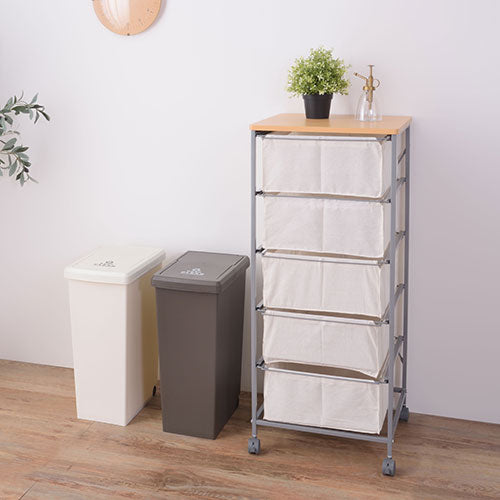東谷 スライドペール30L ホワイト LFS-762WH