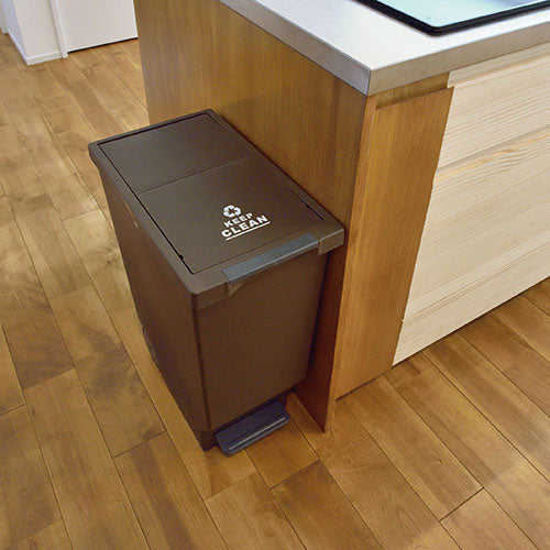 東谷 スライドペダルペール45L ブラウン LFS-764BR