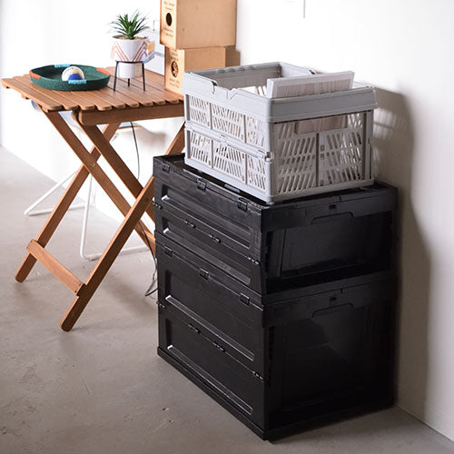 東谷 フォールディング コンテナ L ブラック LFS-34BK