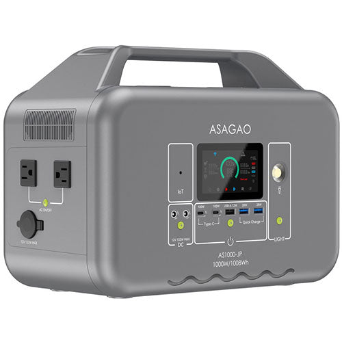 ASAGAO JAPAN リン酸鉄ポータブル電源 AS1000-JP AS1000-JP