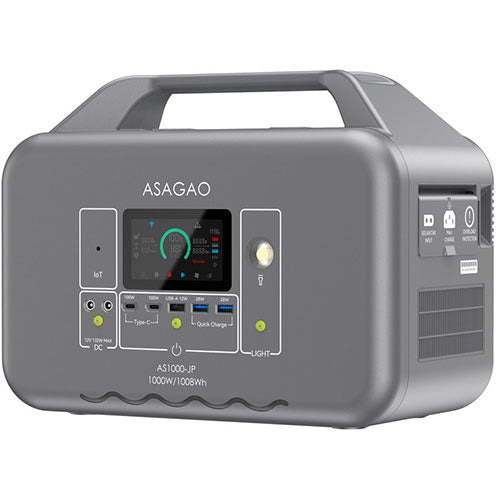 ASAGAO JAPAN リン酸鉄ポータブル電源 AS1000-JP AS1000-JP