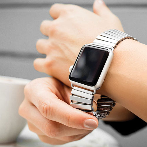 TF7 メタルストレッチバンド for Apple Watch 49/45/44/42mm Sサイズ ブラック  TF21BK44S