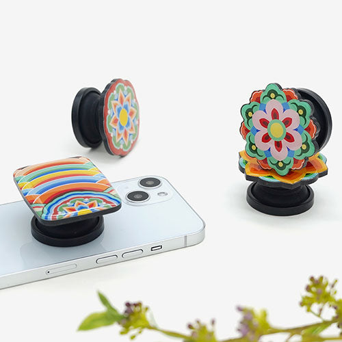 Griptok グリップトック スマホグリップ カンコクモヨウ パターン3 2204GRTCA0328
