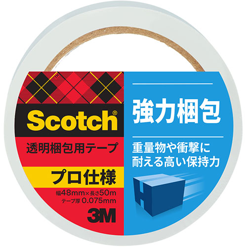 3M Scotch スコッチ 透明梱包用テープ 強力梱包 3850AS